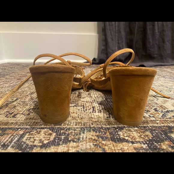 Stuart Weizmann Tasselmania suede City Sandals size 7.5 - Picture 4 of 6